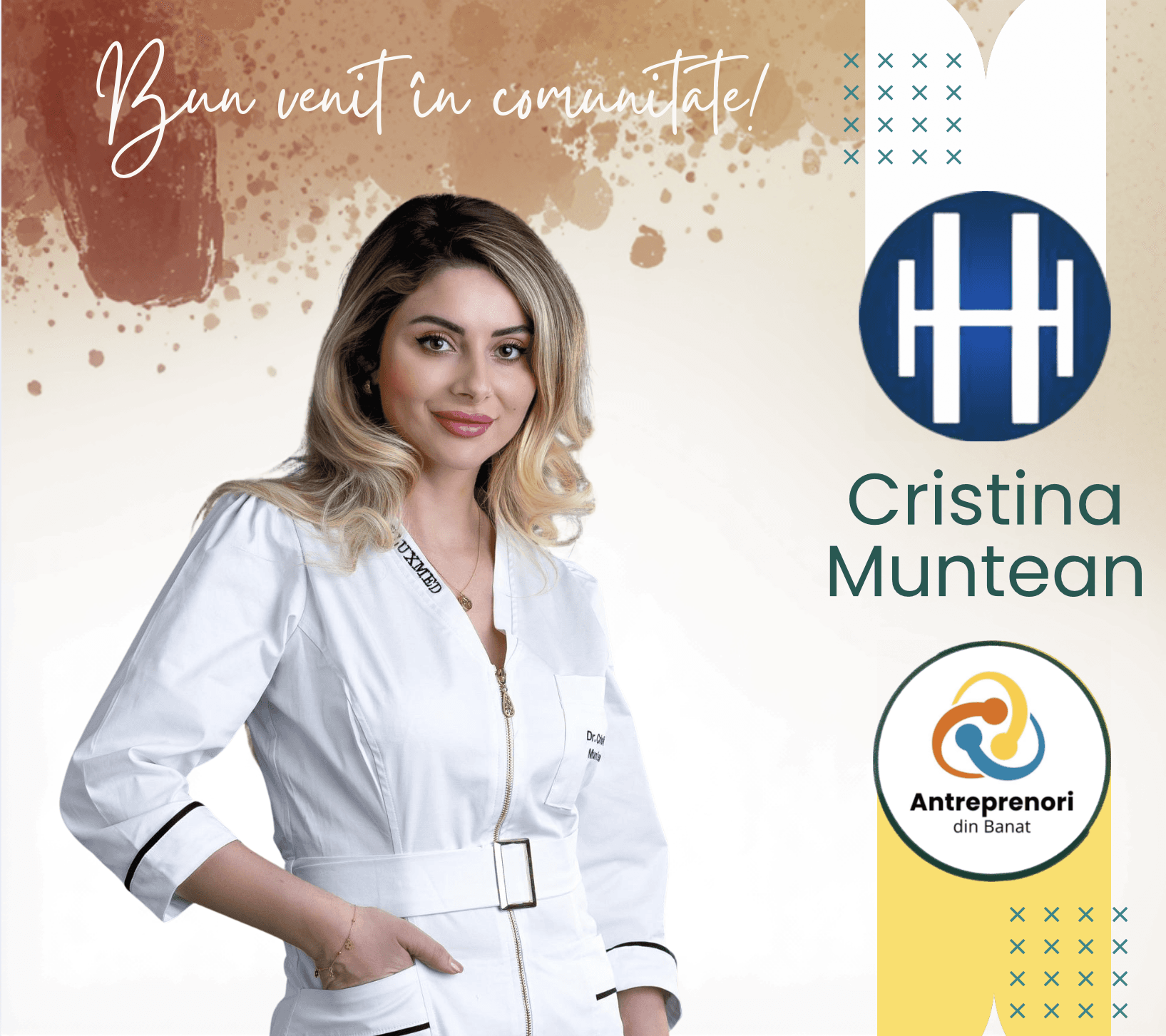 Portret dr. Cristina Munteanu, Hyluxmed