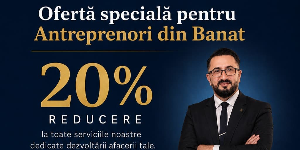20% reducere pentru comunitatea Antreprenori din Banat