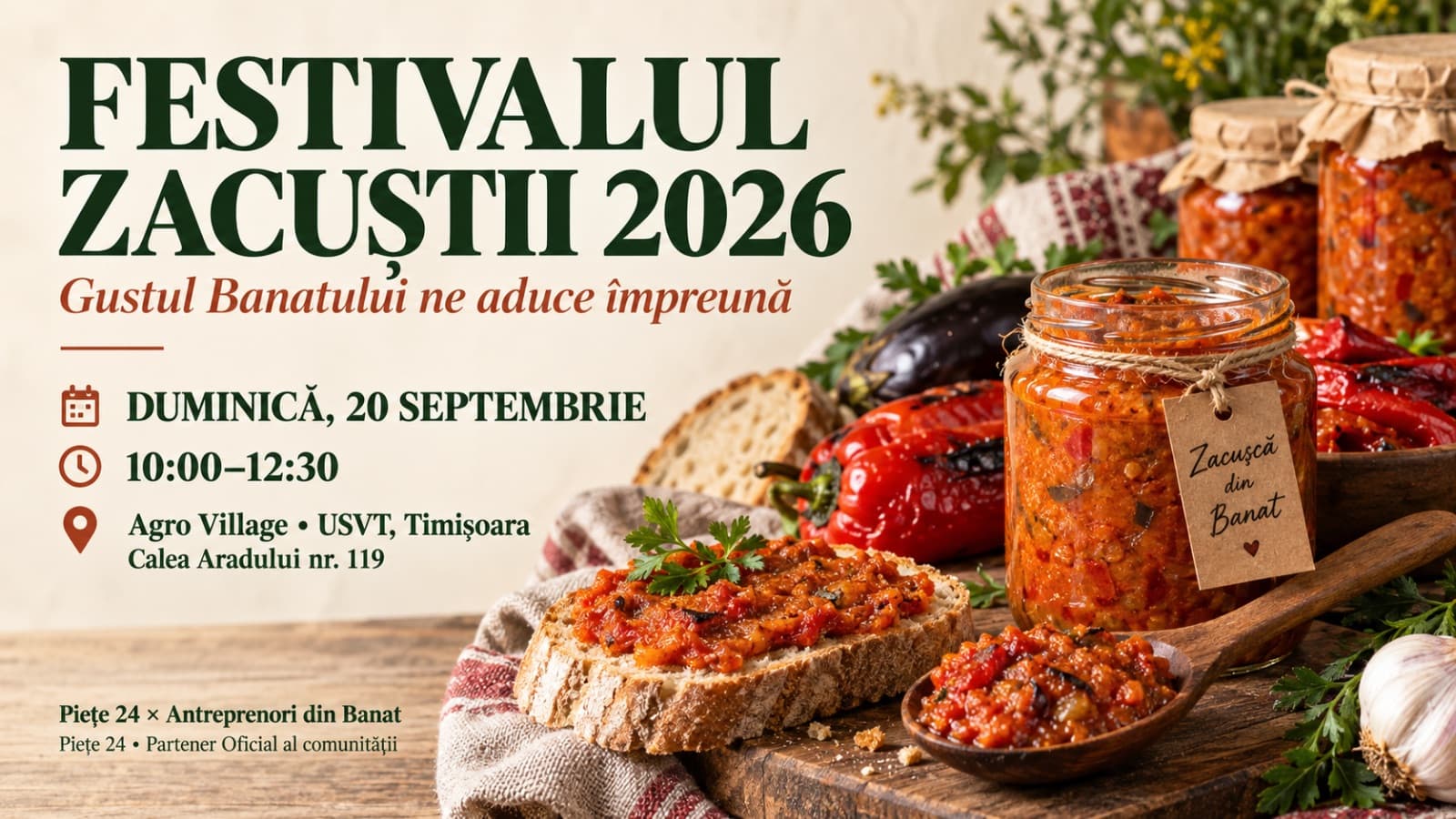 Imagine de prezentare pentru Festivalul Zacuștii 2026