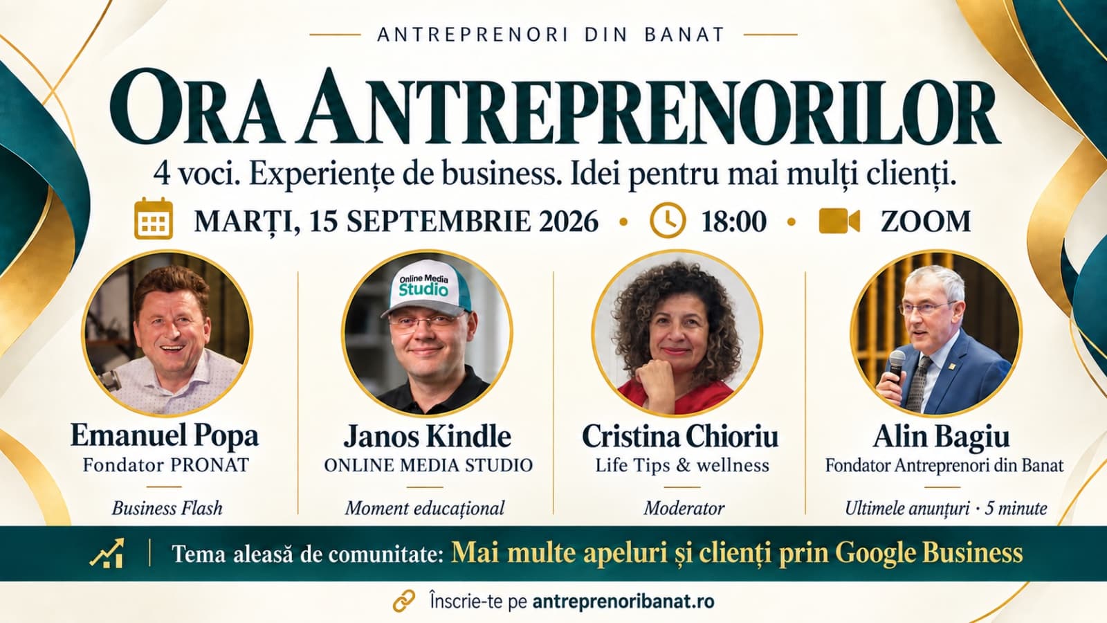 Imagine de prezentare pentru Ora Antreprenorilor – Mai multe apeluri și clienți prin Google Business