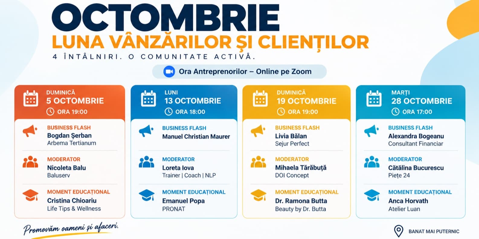 Octombrie – Luna Vânzărilor și Clienților